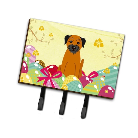 Carolines Treasures Easter Eggs Border Terrier Leash or Key Holder BB6039TH68